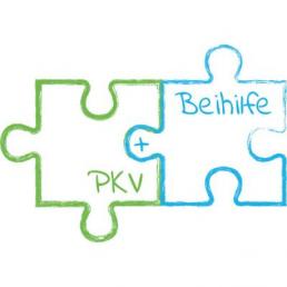 Puzzleteile auf denen PKV und Beihilfe steht